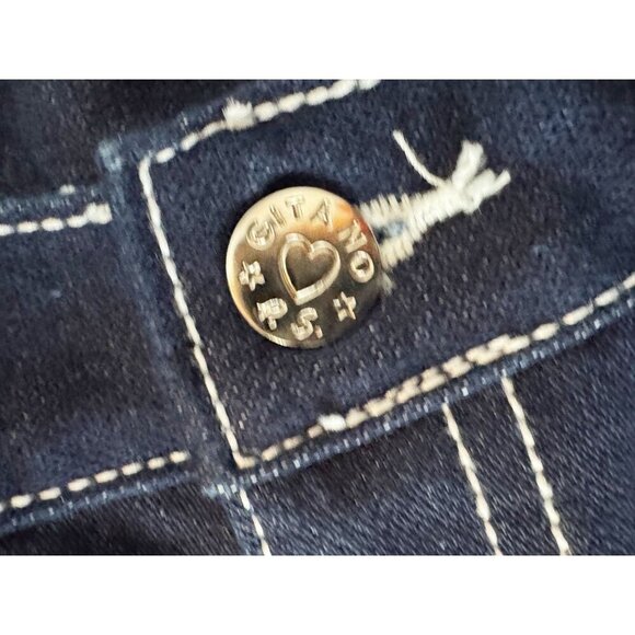 Vintage GITANO Dark Wash High Waisted 80s / 90s Jeans Size 24 - Picture 6 of 8